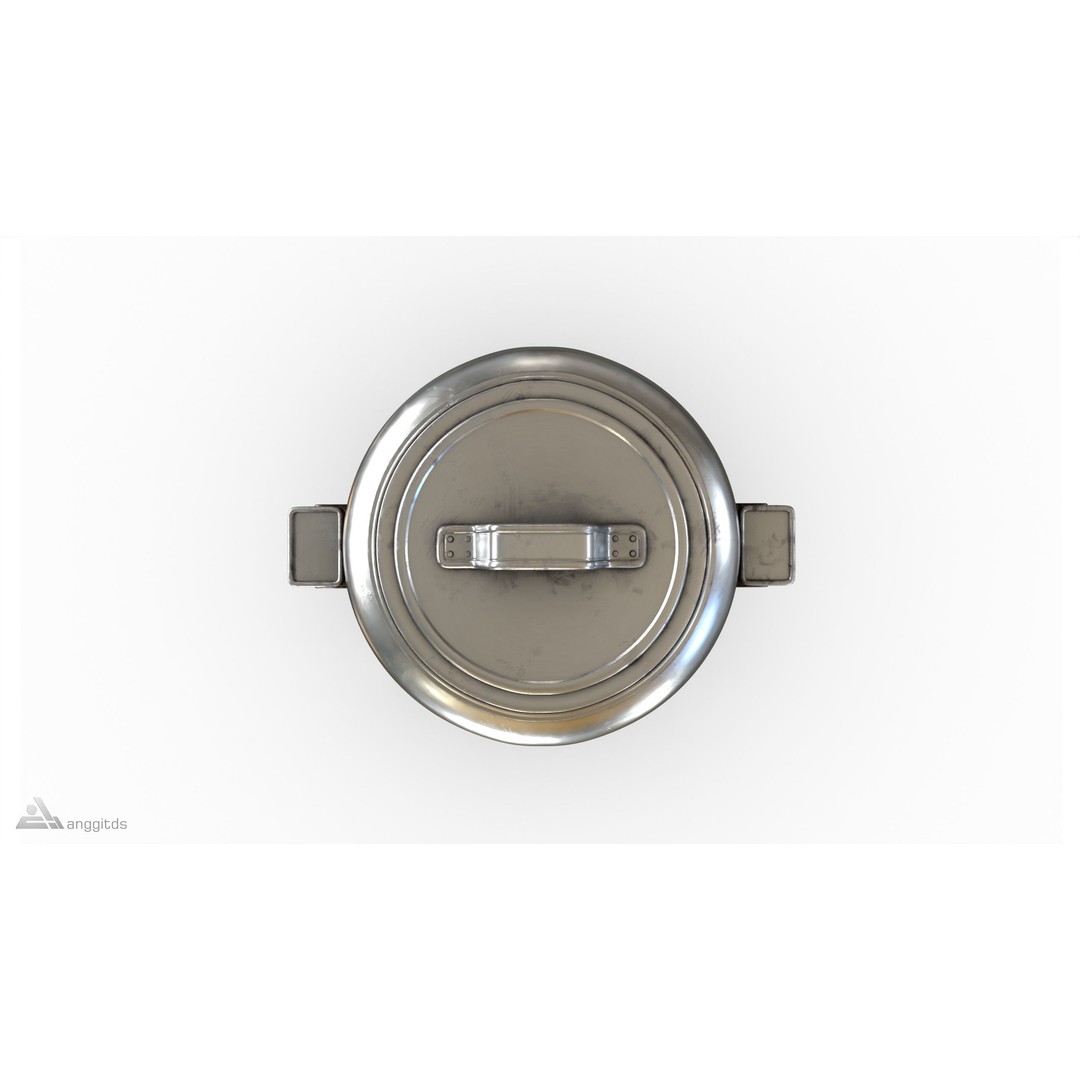 Rice Cooker 3D Model – Industrial Style Kitchen Gadget, FBX - View 4