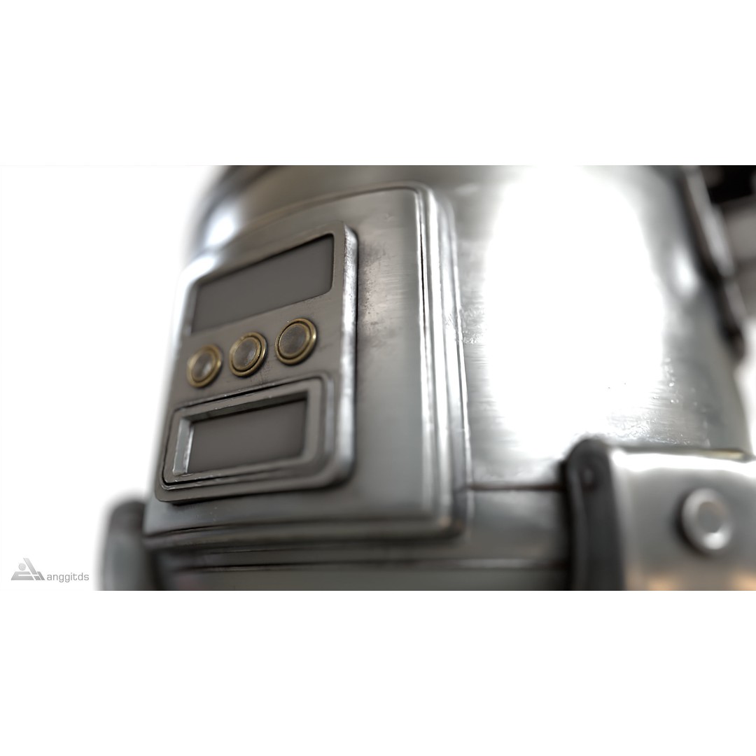 Rice Cooker 3D Model – Industrial Style Kitchen Gadget, FBX - View 6