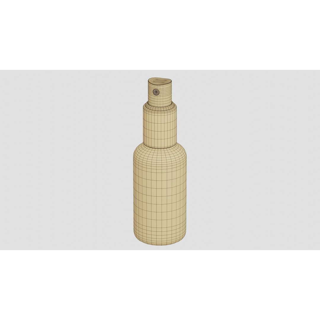 Black Spray Bottle 3D Model – PBR Textured, Blender & FBX Formats - View 10