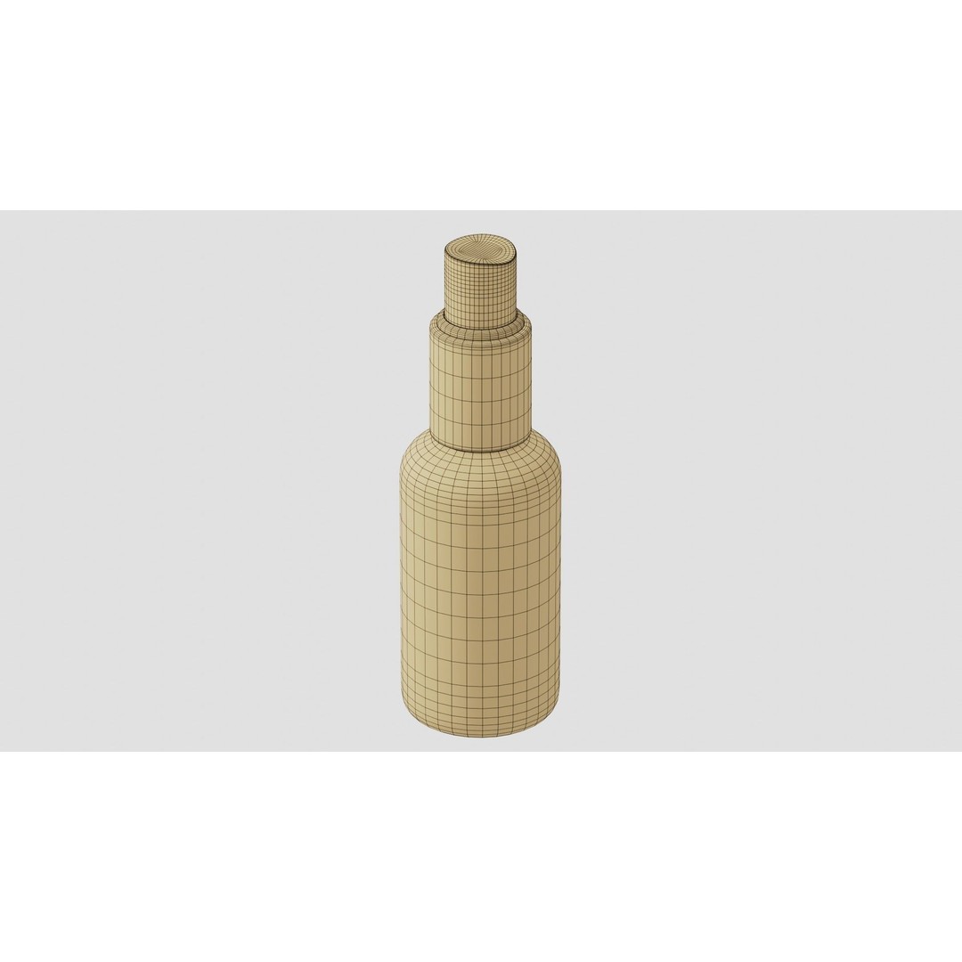 Black Spray Bottle 3D Model – PBR Textured, Blender & FBX Formats - View 11