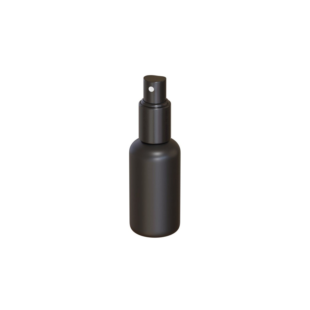 Black Spray Bottle 3D Model – PBR Textured, Blender & FBX Formats - View 4