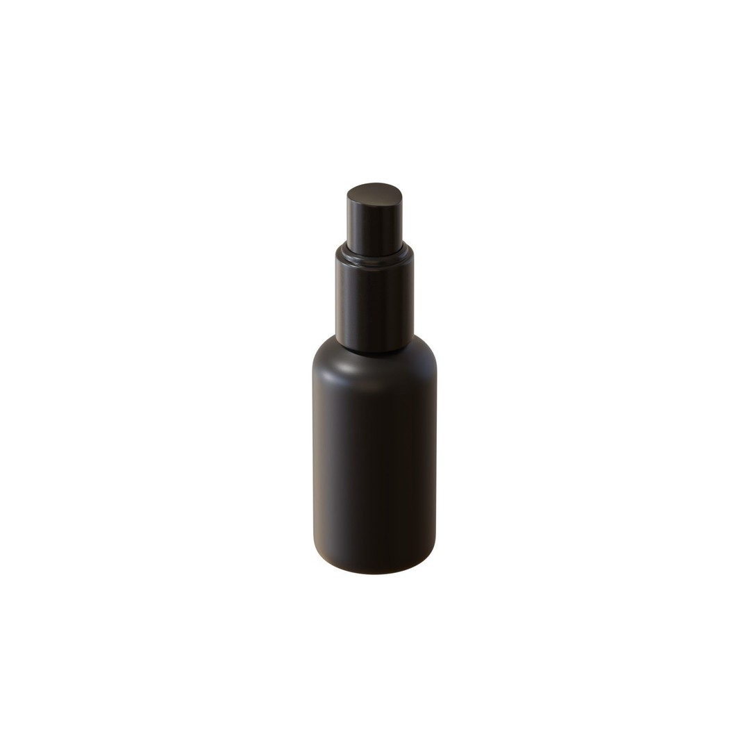 Black Spray Bottle 3D Model – PBR Textured, Blender & FBX Formats - View 5
