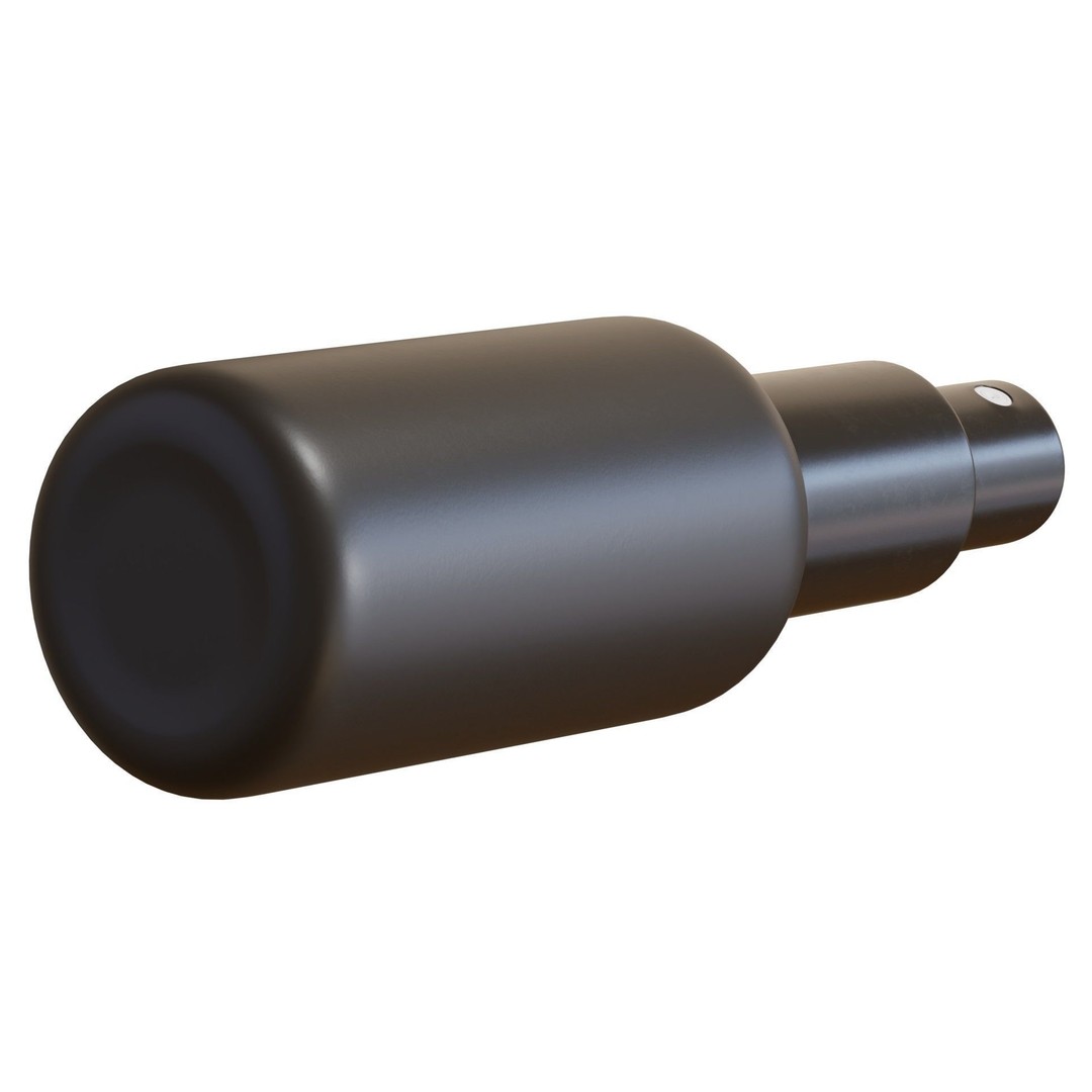 Black Spray Bottle 3D Model – PBR Textured, Blender & FBX Formats - View 7