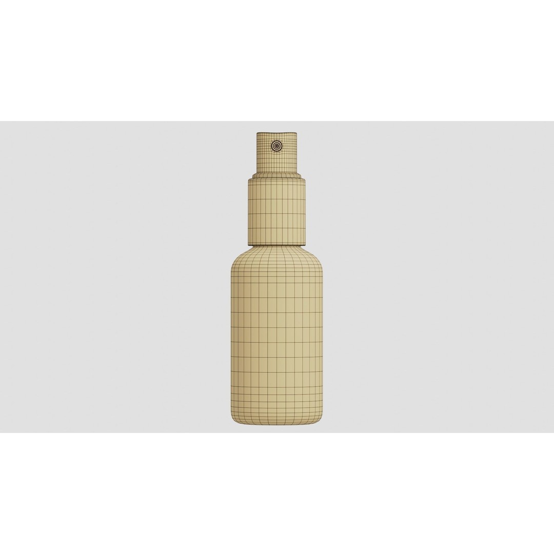 Black Spray Bottle 3D Model – PBR Textured, Blender & FBX Formats - View 8
