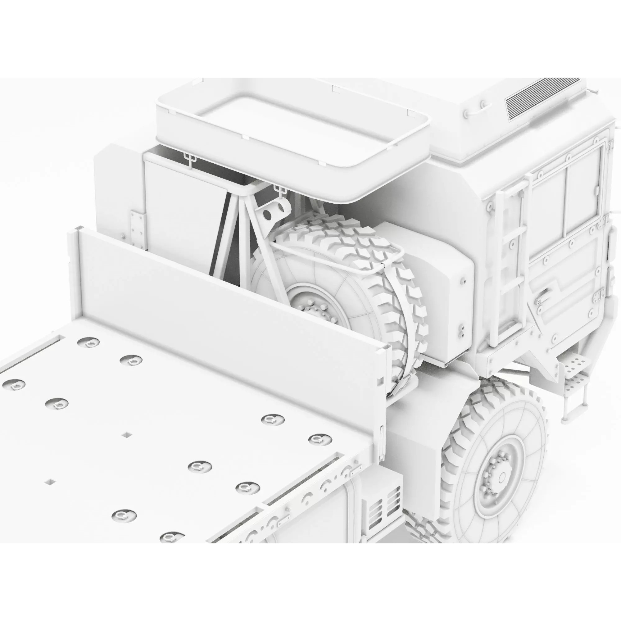 MAN HX60 4x4 Military Truck - Game-Ready 3D Model - View 14