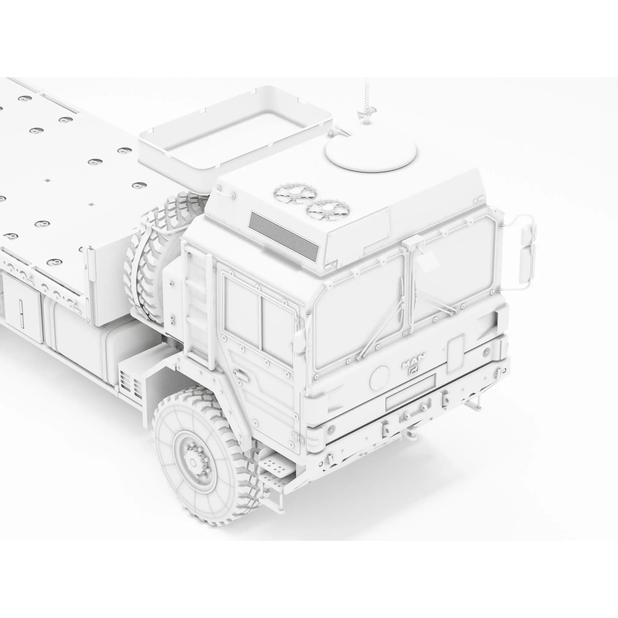 MAN HX60 4x4 Military Truck - Game-Ready 3D Model - View 15