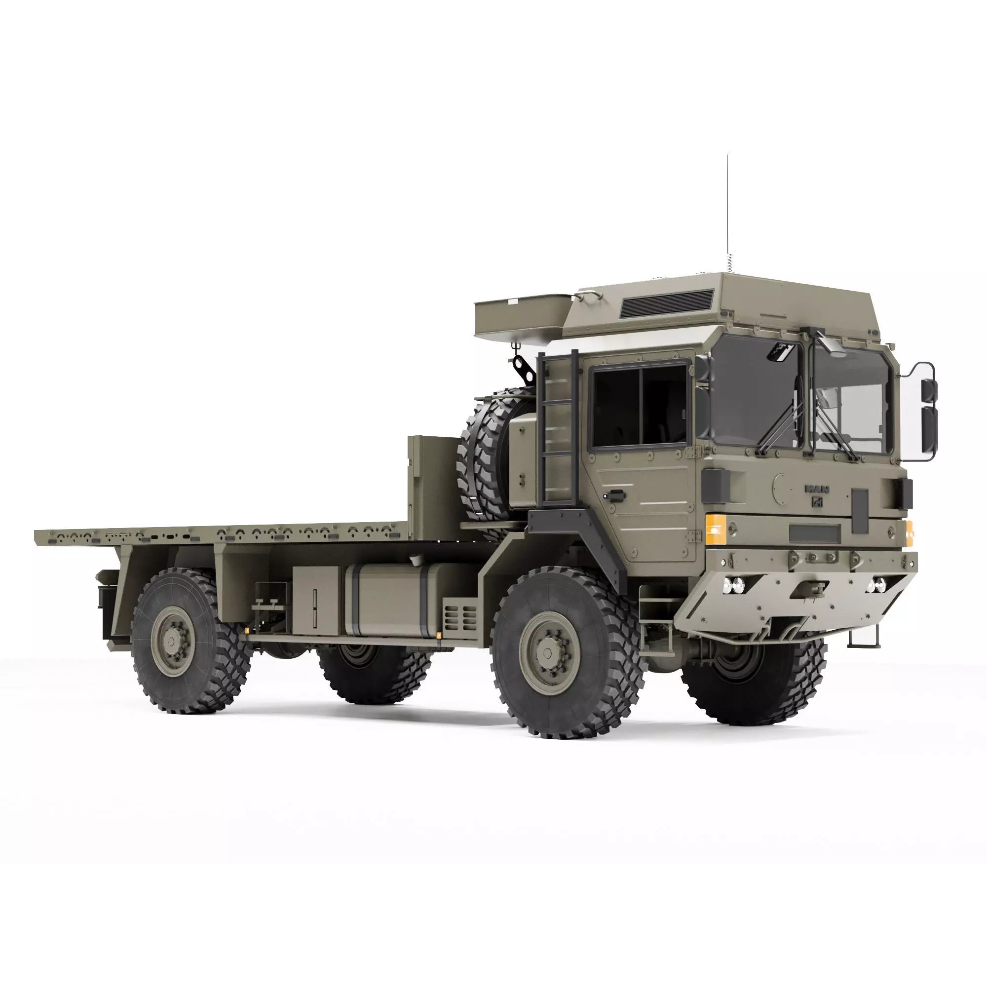 MAN HX60 4x4 Military Truck - Game-Ready 3D Model - View 2