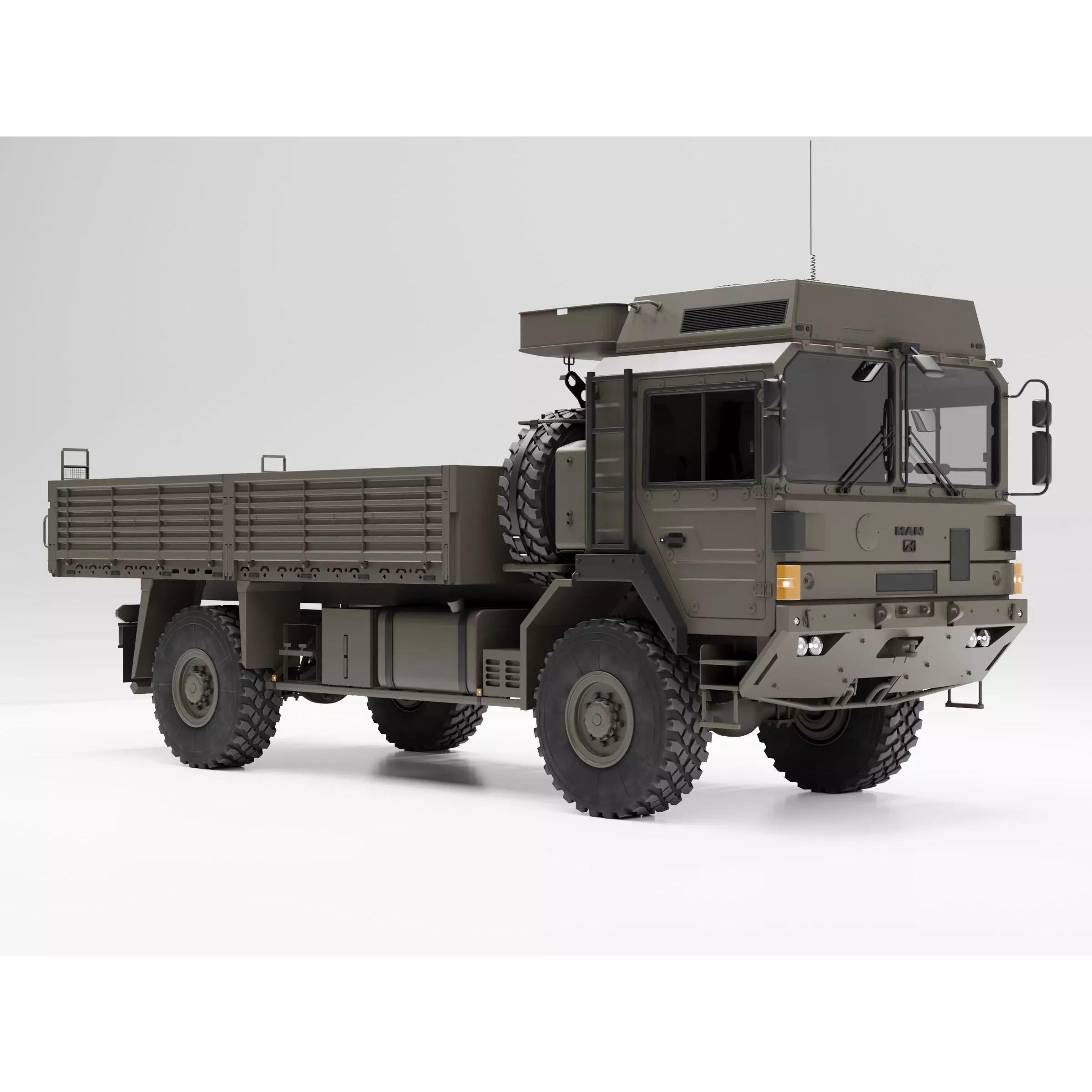 MAN HX60 4x4 Military Truck - Game-Ready 3D Model - View 20
