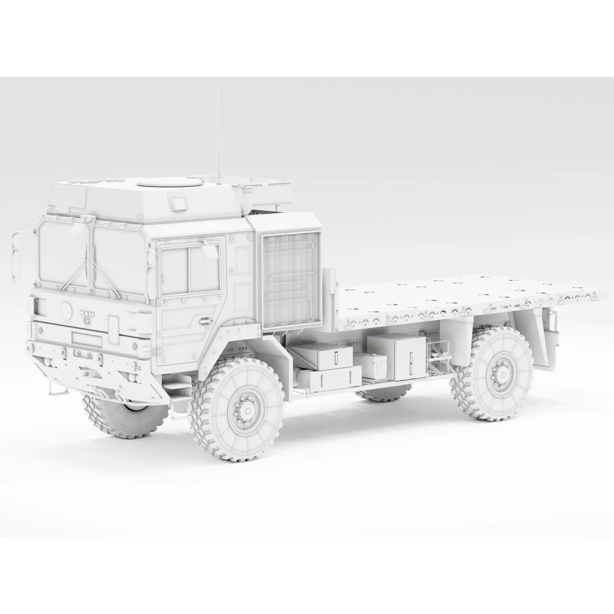 MAN HX60 4x4 Military Truck - Game-Ready 3D Model - View 3
