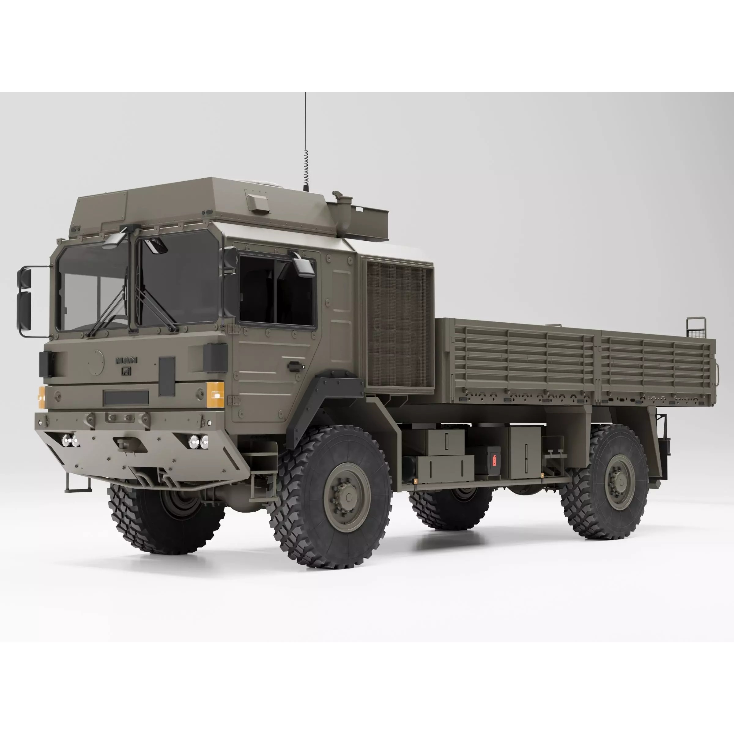 MAN HX60 4x4 Military Truck - Game-Ready 3D Model - View 8