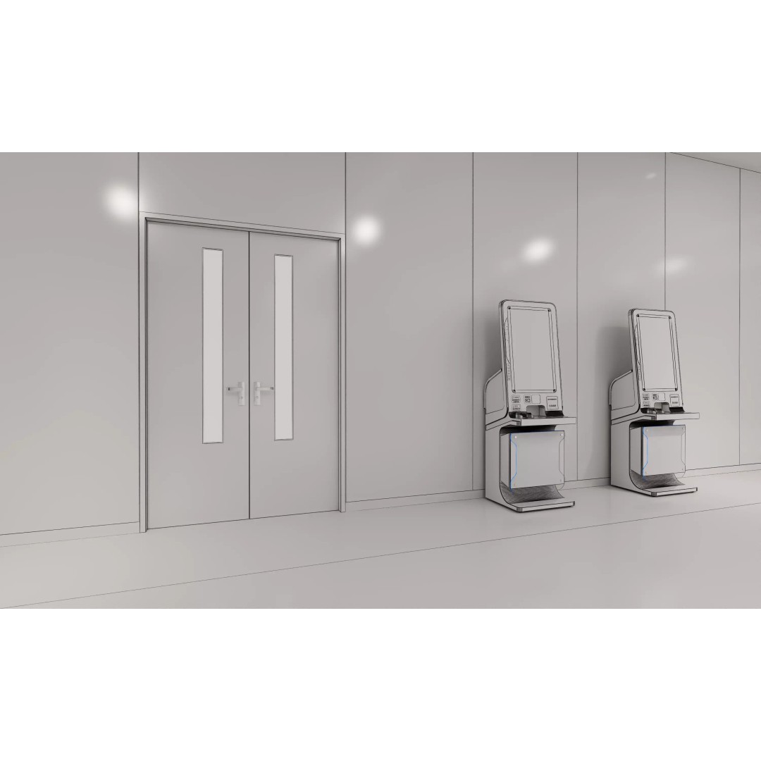 Hospital Lobby 3D Model – Modern Reception Area with PBR Textures, FBX - View 20