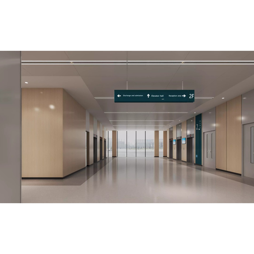Hospital Lobby 3D Model – Modern Reception Area with PBR Textures, FBX - View 8