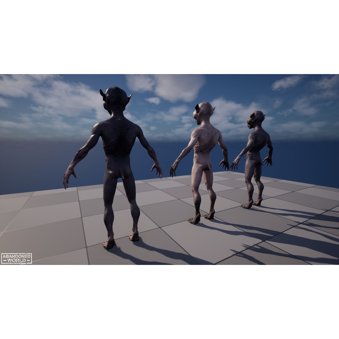 Alien Cat 3D Model – Low Poly Game Ready Character for Unity & Unreal Engine - View 15