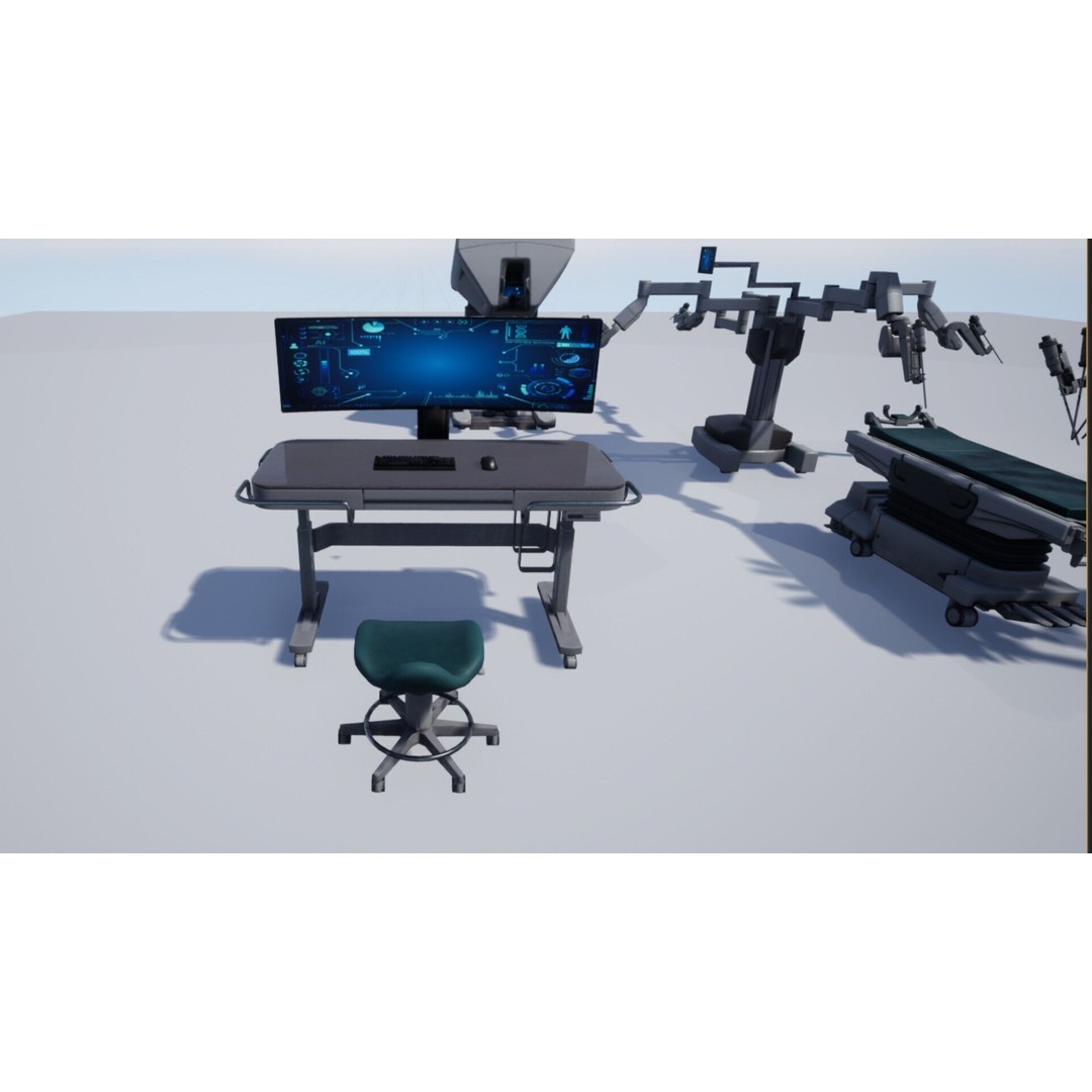 Operating Pack 3D Model – Low Poly Medical Asset, Animated, Rigged - View 3
