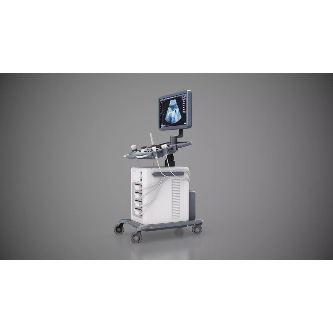 Ultrasound Machine 3D Model – Low Poly Game Ready Asset, FBX, OBJ - View 5