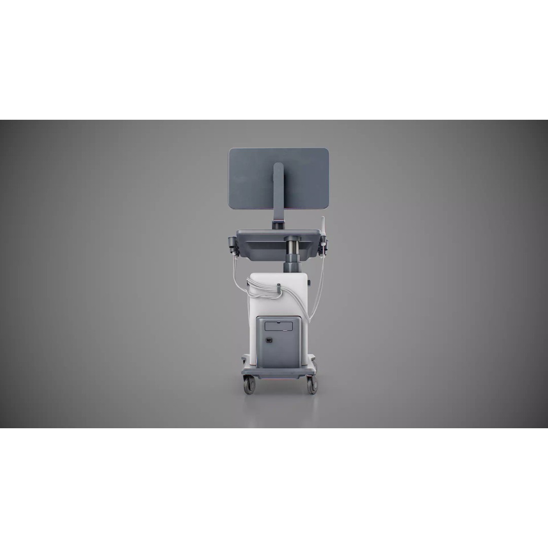 Ultrasound Machine 3D Model – Low Poly Game Ready Asset, FBX, OBJ - View 7