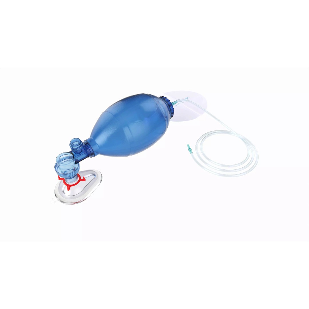 Ambu Bag Valve Resuscitation Mask 3D Model – PBR Medical Asset, FBX, OBJ - View 2