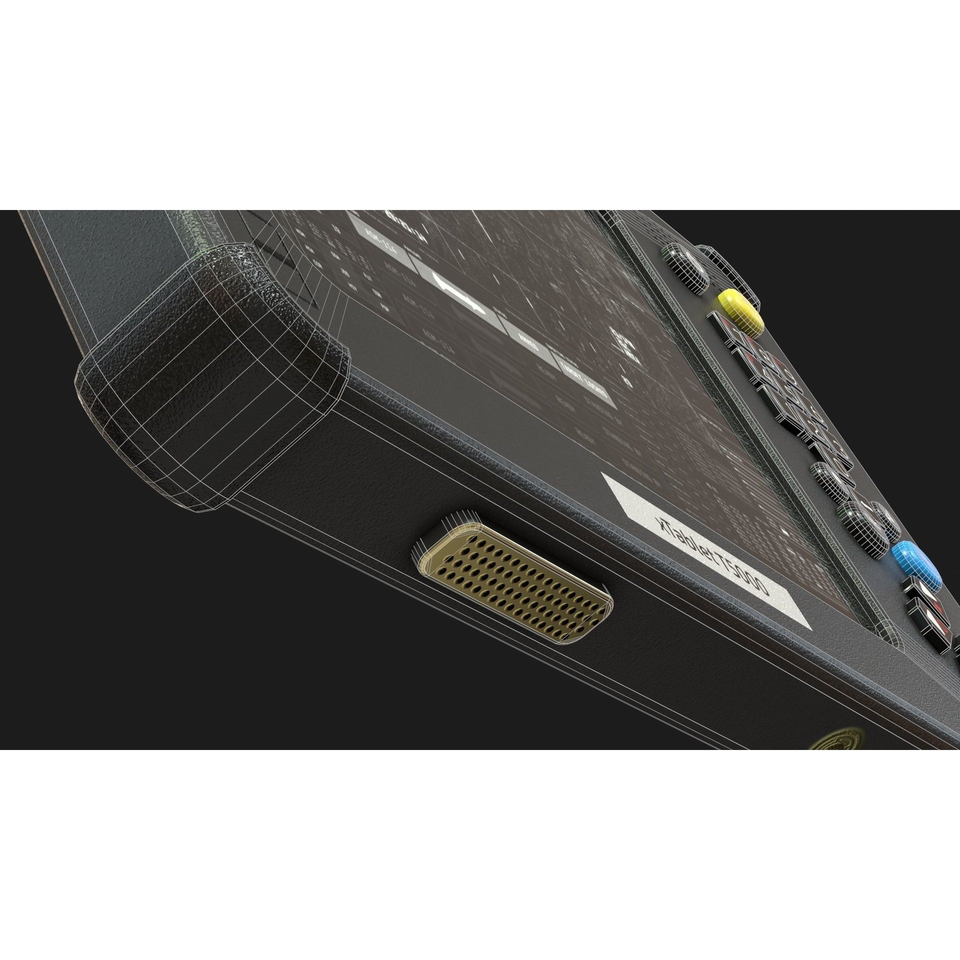 Military Tablet PC Console - Low-Poly Game-Ready 3D Model