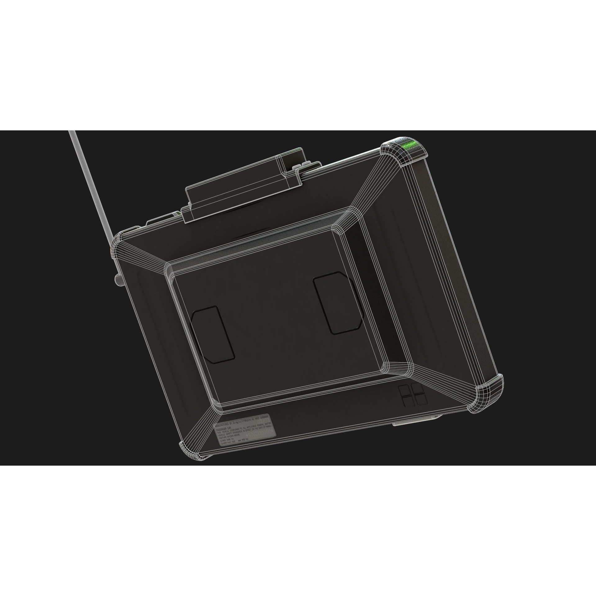 Military Tablet PC Console - Low-Poly Game-Ready 3D Model - View 25