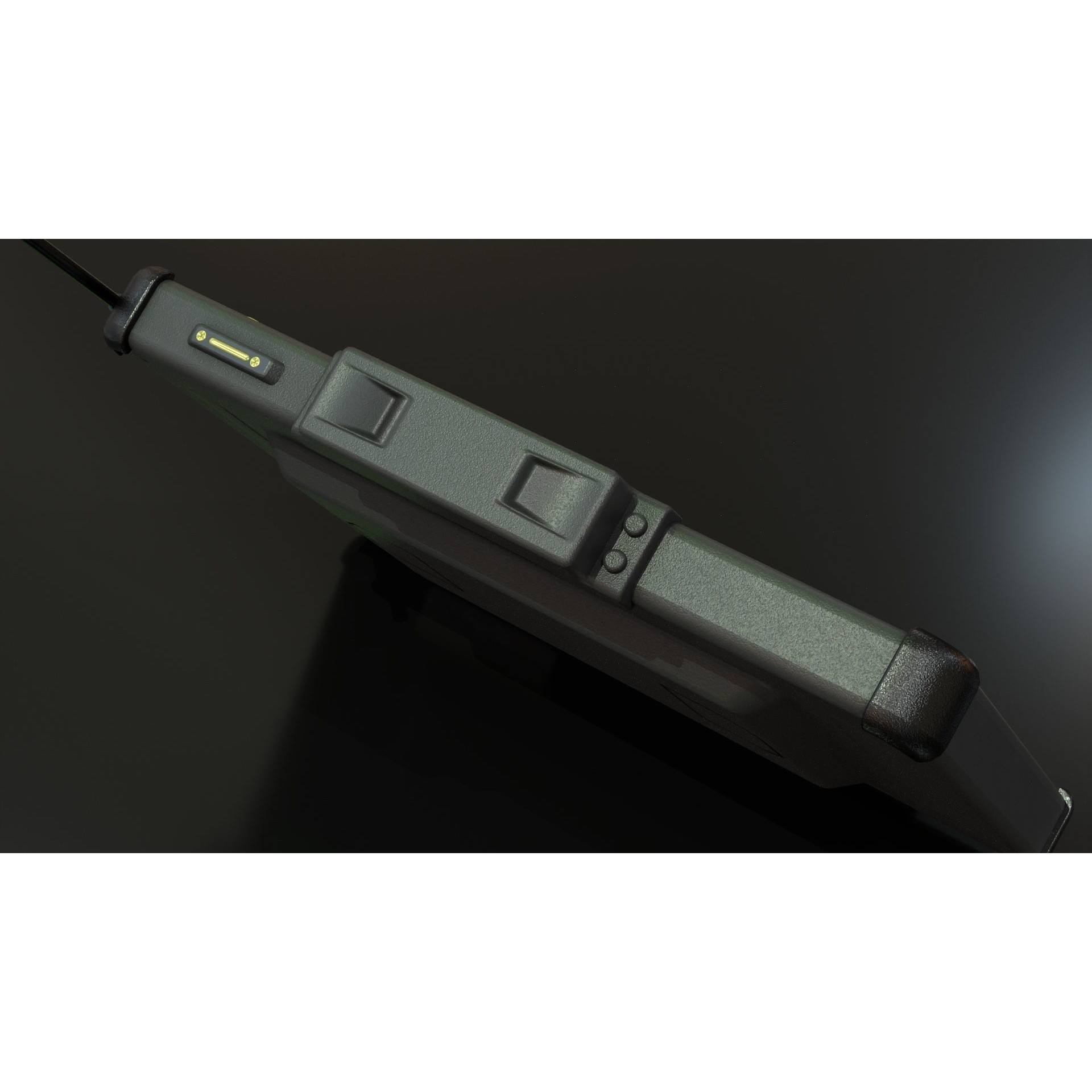 Military Tablet PC Console - Low-Poly Game-Ready 3D Model - View 6