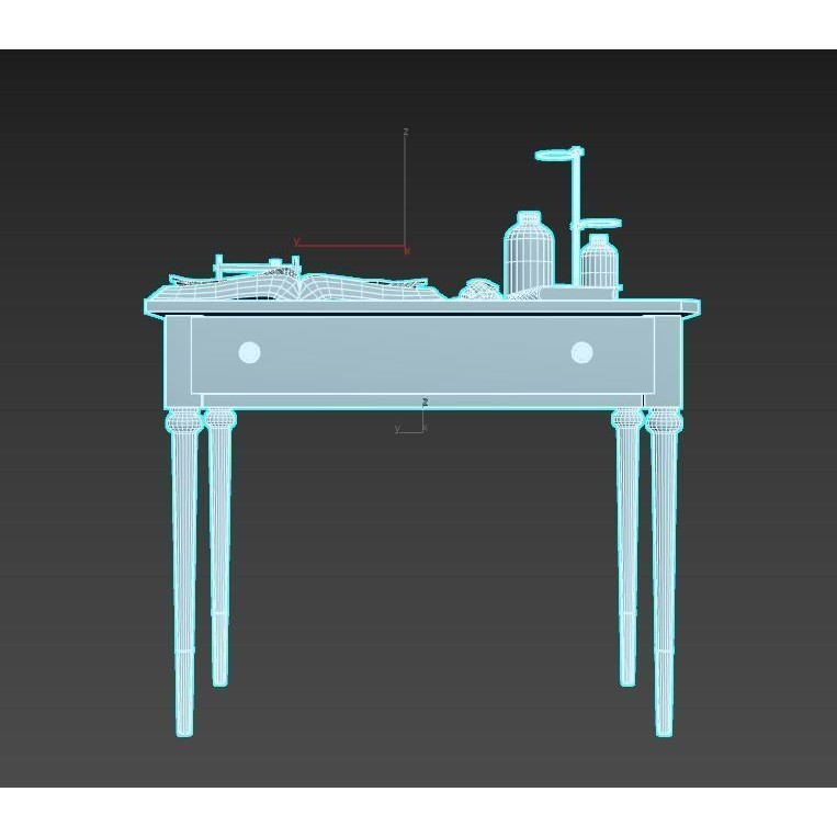 Abandoned Laboratory Table 3D Model – Realistic PBR Asset, FBX, OBJ - View 9