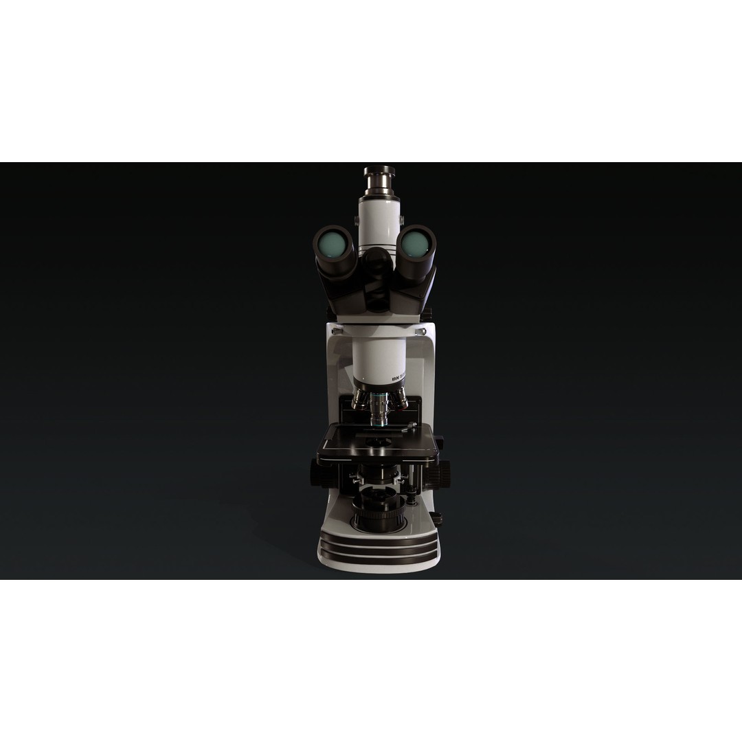 Microscope 3D Model – Low Poly PBR Asset, OBJ, FBX, Blender - View 14