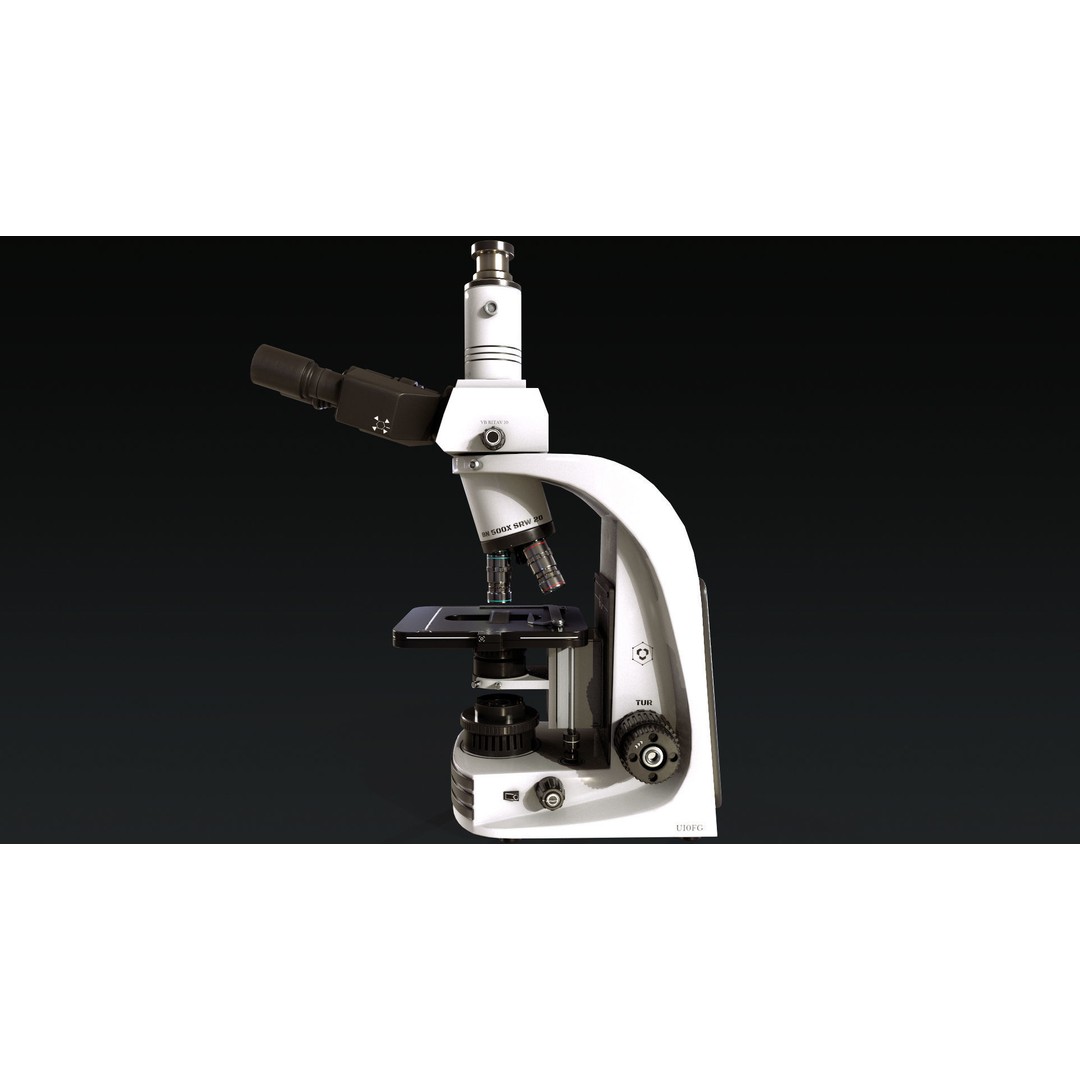 Microscope 3D Model – Low Poly PBR Asset, OBJ, FBX, Blender - View 4
