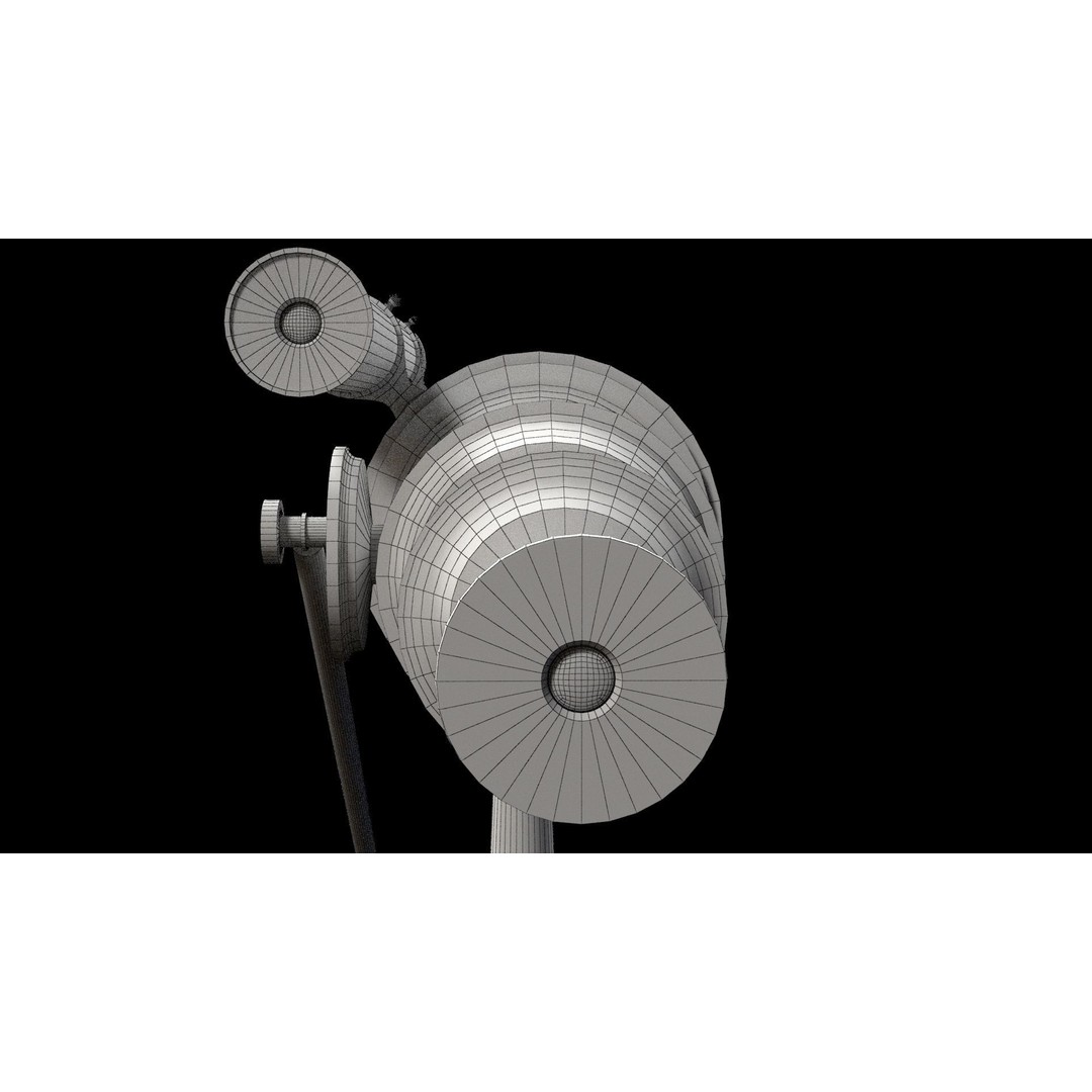 Victorian Telescope 3D Model – Low Poly PBR Asset, FBX, OBJ - View 18
