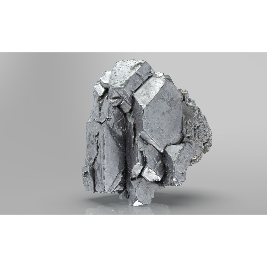 Galena 3D Model – Low Poly Game Asset with PBR Textures, FBX/OBJ - View 3
