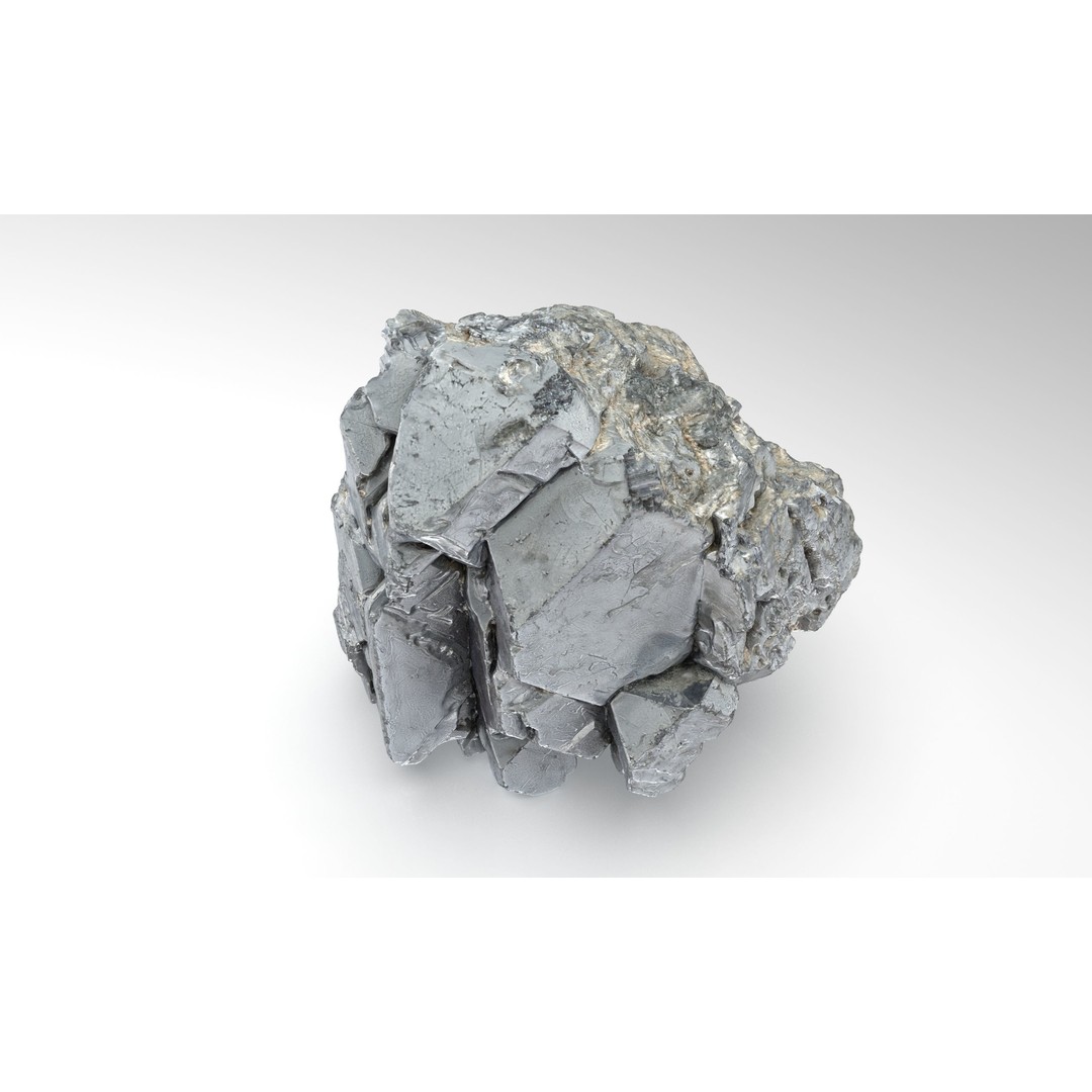 Galena 3D Model – Low Poly Game Asset with PBR Textures, FBX/OBJ - View 5