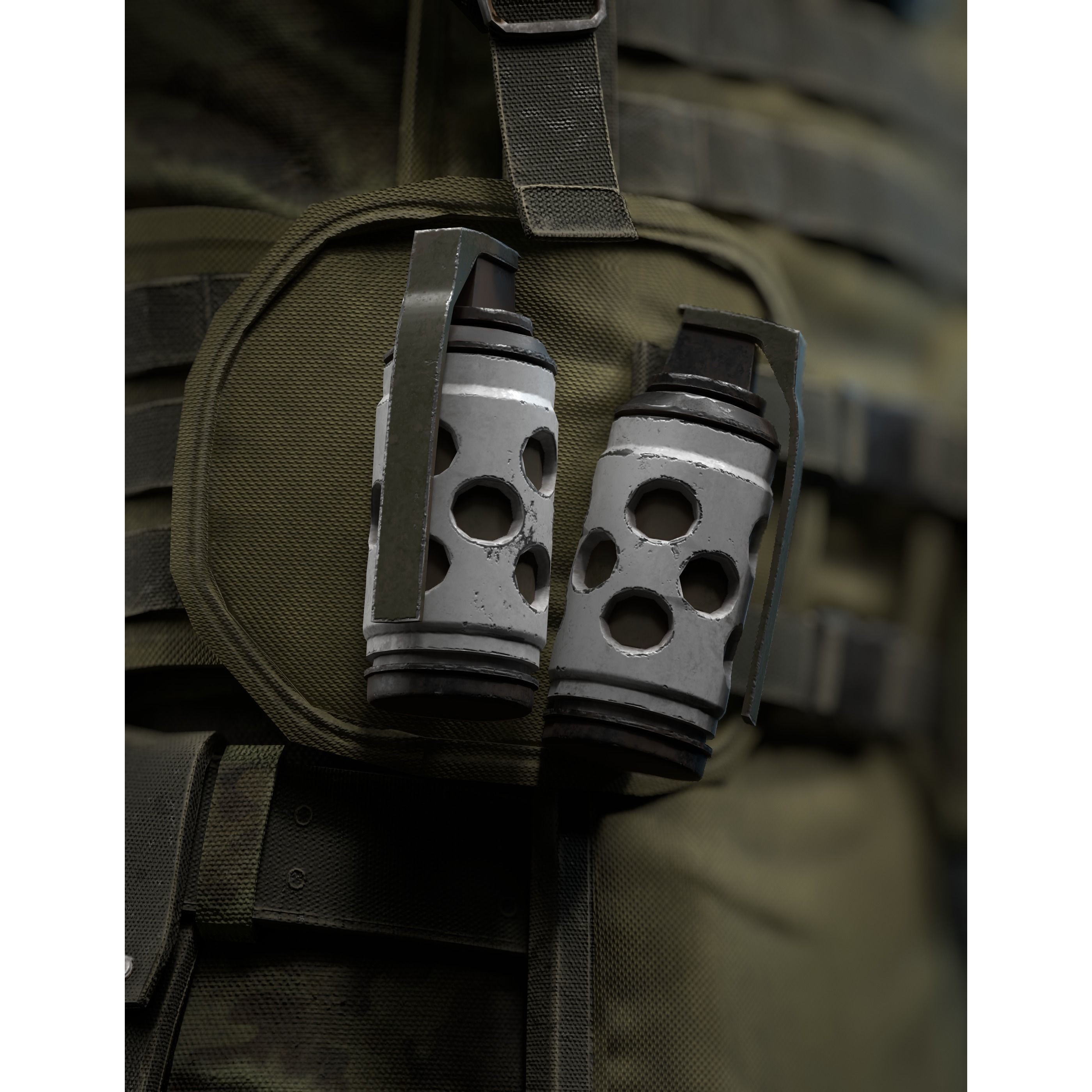 Modern Soldier - Low-Poly Game-Ready 3D Model - View 8