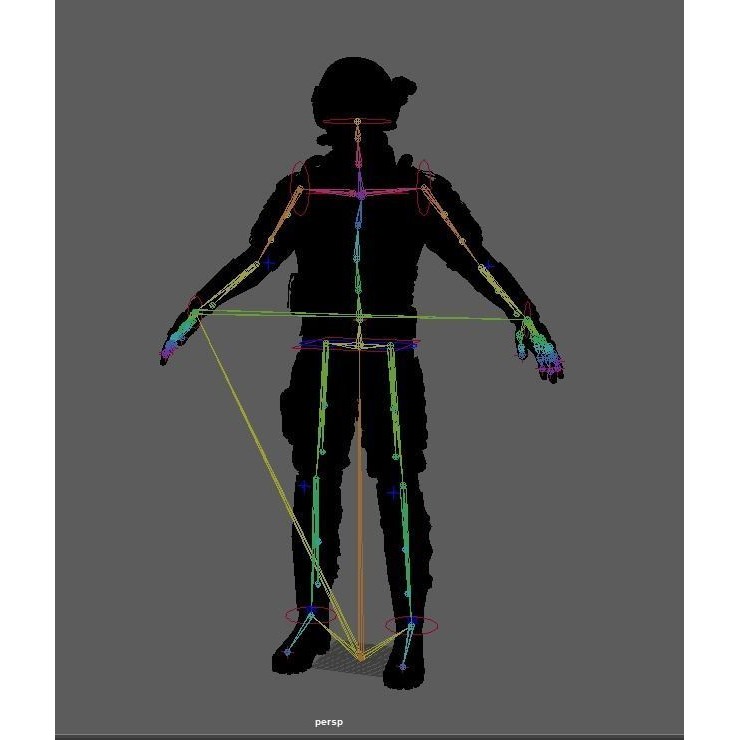 Modern Soldier - Low-Poly Game-Ready 3D Model - View 9