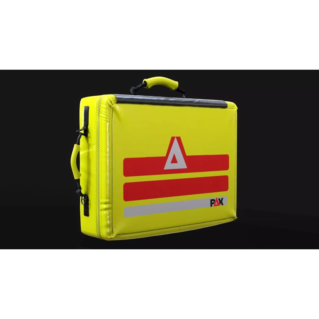 Child Emergency Softcase 3D Model – Low Poly PAX Bag, FBX & OBJ Formats - View 2