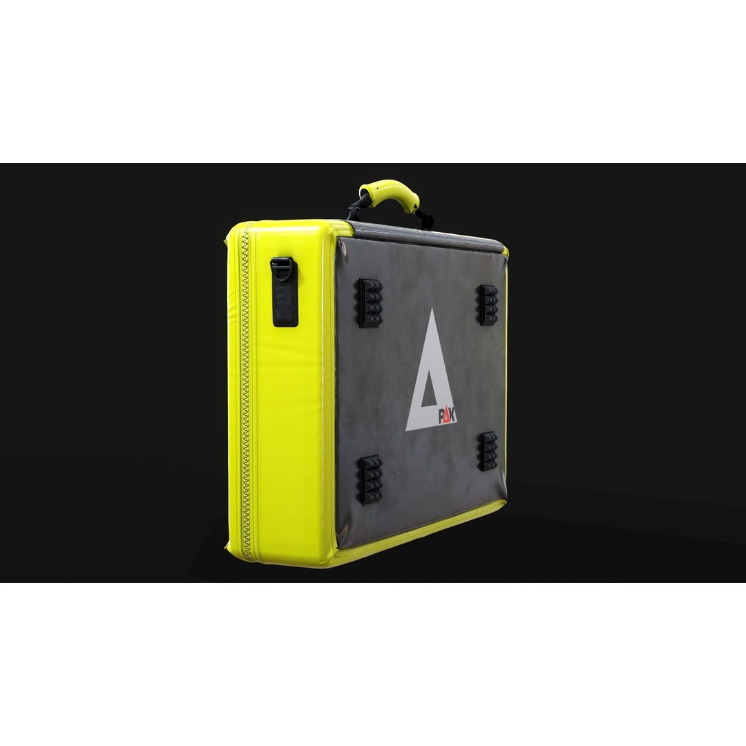 Child Emergency Softcase 3D Model – Low Poly PAX Bag, FBX & OBJ Formats - View 4