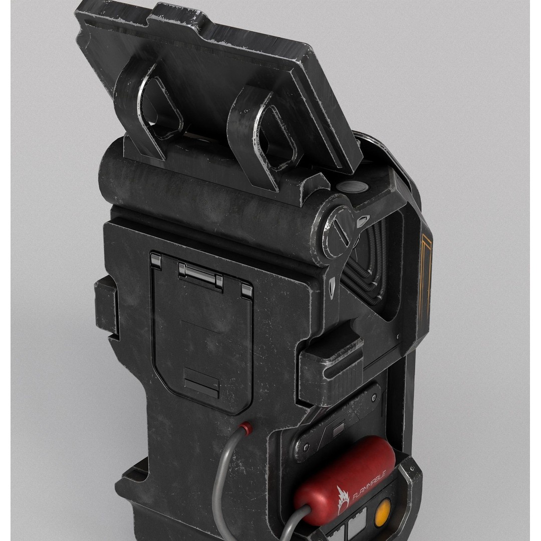 Sci-fi Console Archie Two 3D Model – Low Poly PBR Game Asset, FBX - View 11