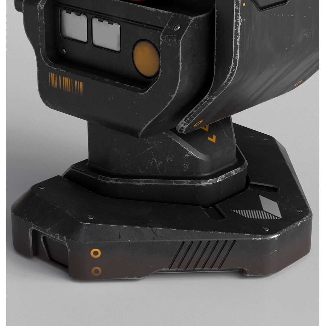 Sci-fi Console Archie Two 3D Model – Low Poly PBR Game Asset, FBX - View 4