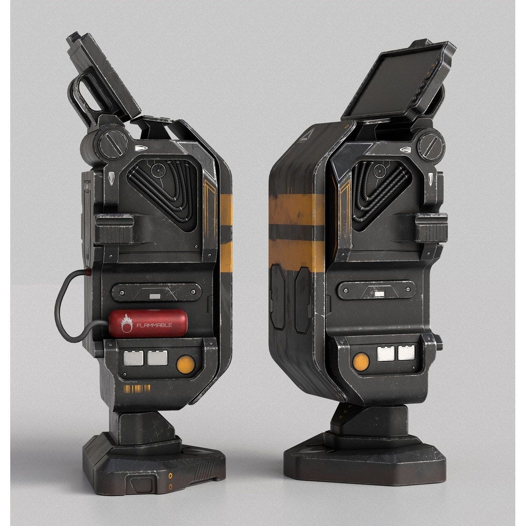 Sci-fi Console Archie Two 3D Model – Low Poly PBR Game Asset, FBX - View 5