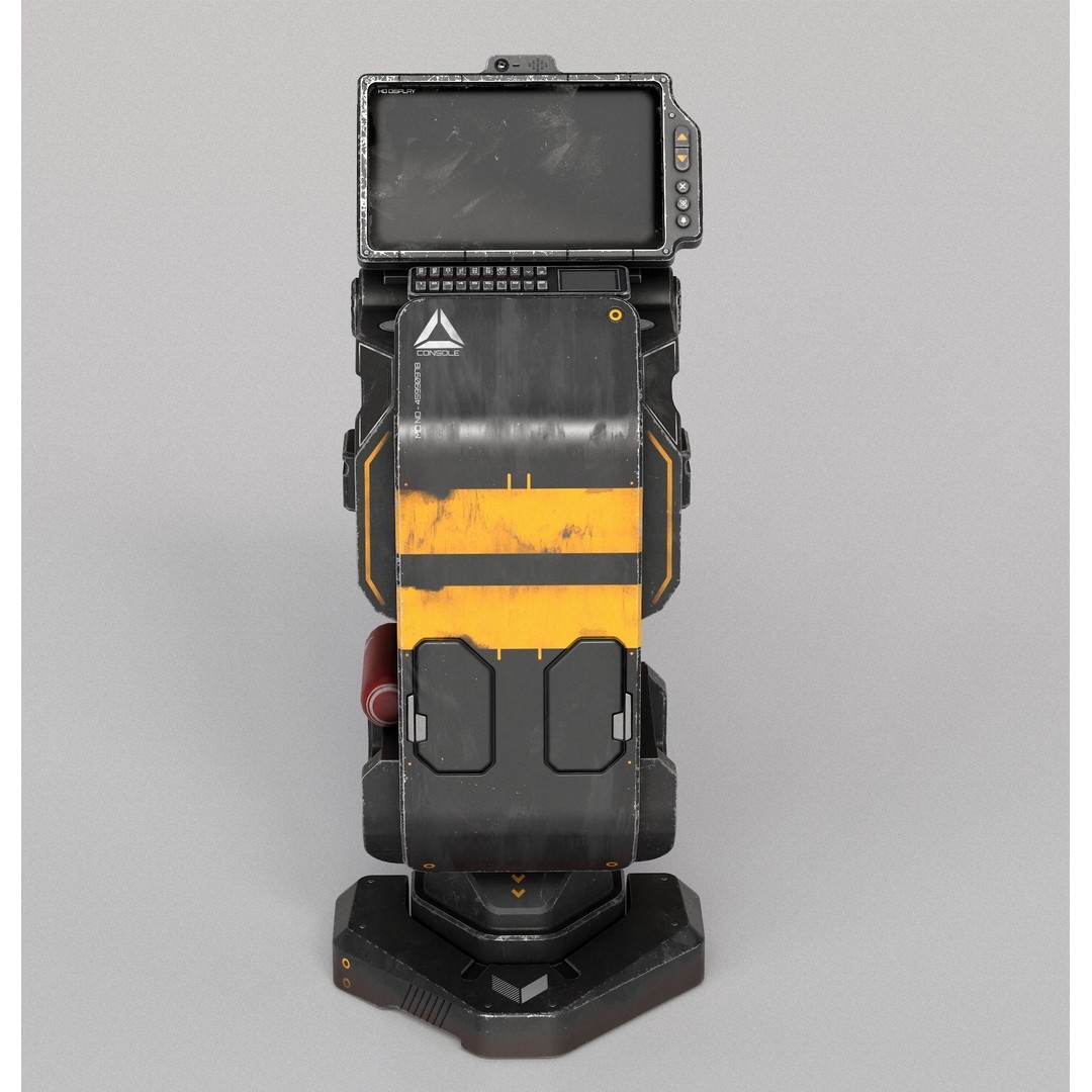 Sci-fi Console Archie Two 3D Model – Low Poly PBR Game Asset, FBX - View 8