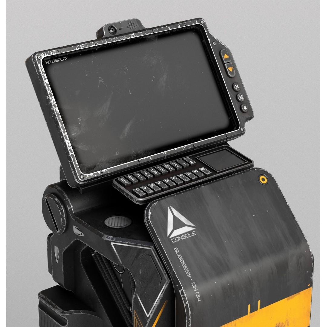 Sci-fi Console Archie Two 3D Model – Low Poly PBR Game Asset, FBX - View 9