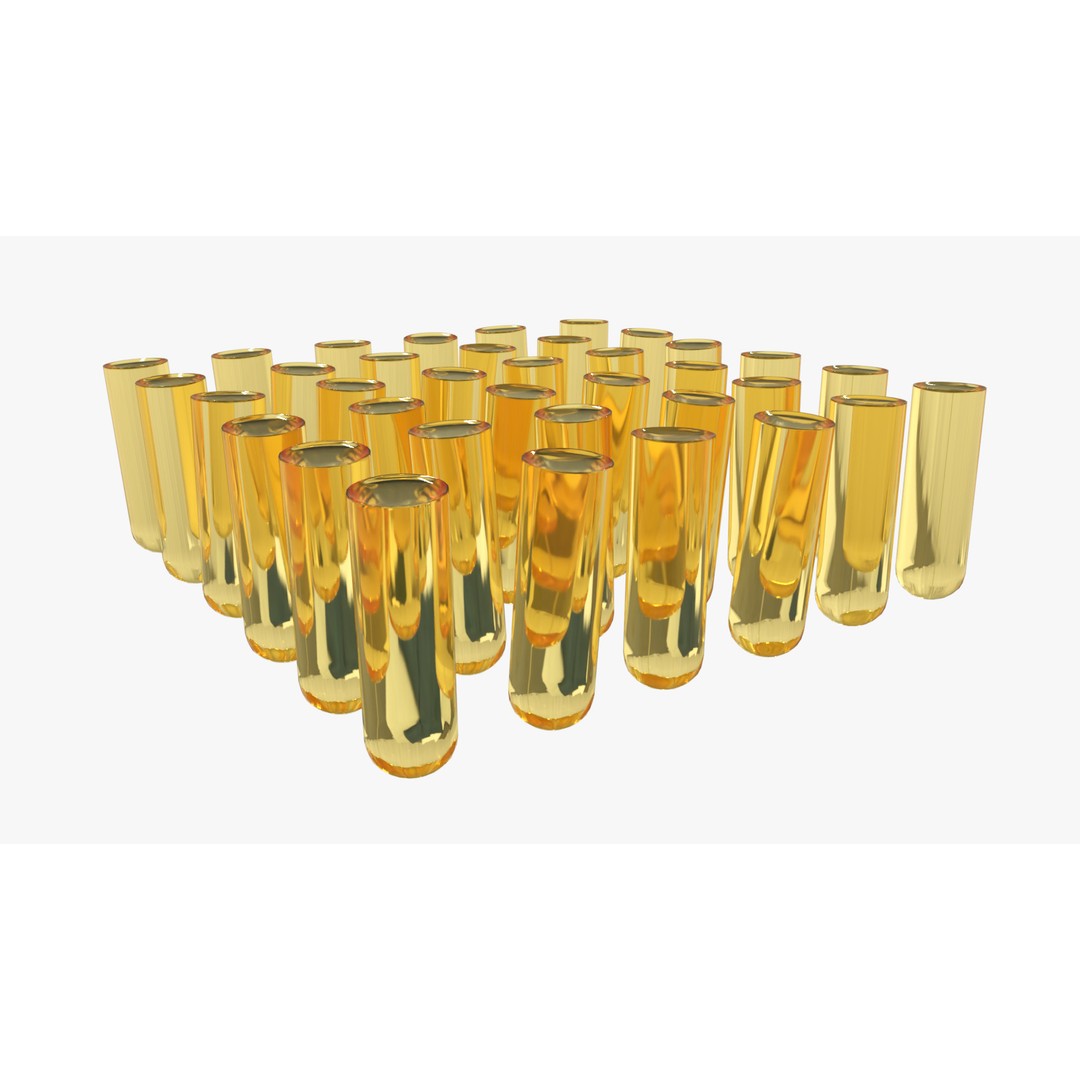 14 ml Liquid Rack 3D Model – Low Poly Laboratory Asset, FBX - View 6