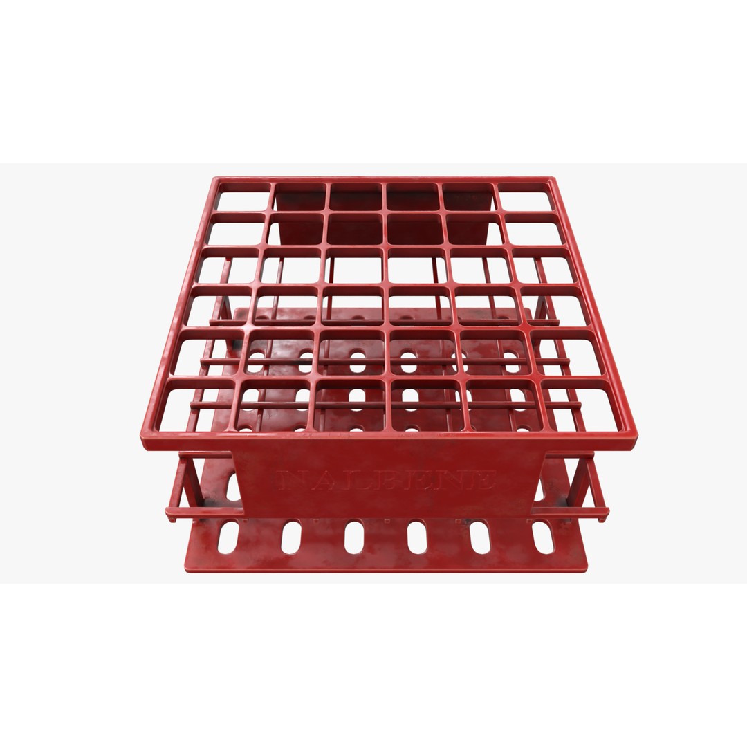 14 ml Liquid Rack 3D Model – Low Poly Laboratory Asset, FBX - View 8