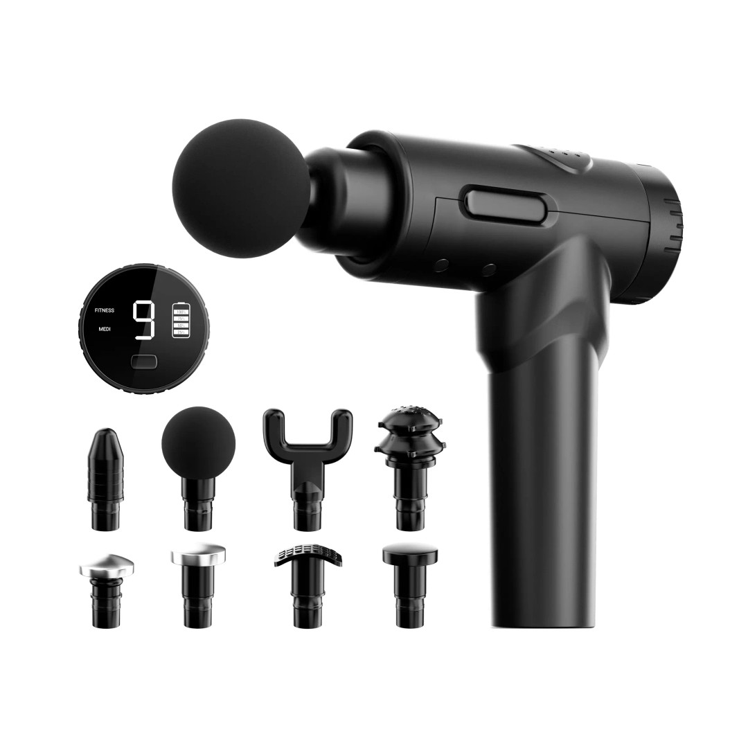 Massage Gun 3D Model – High Poly PBR Asset with Multiple Heads - View 2