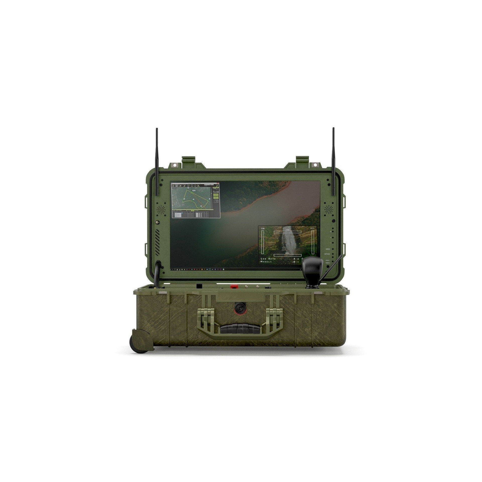 UAV Ground Control Station - Game-Ready 3D Model - View 3