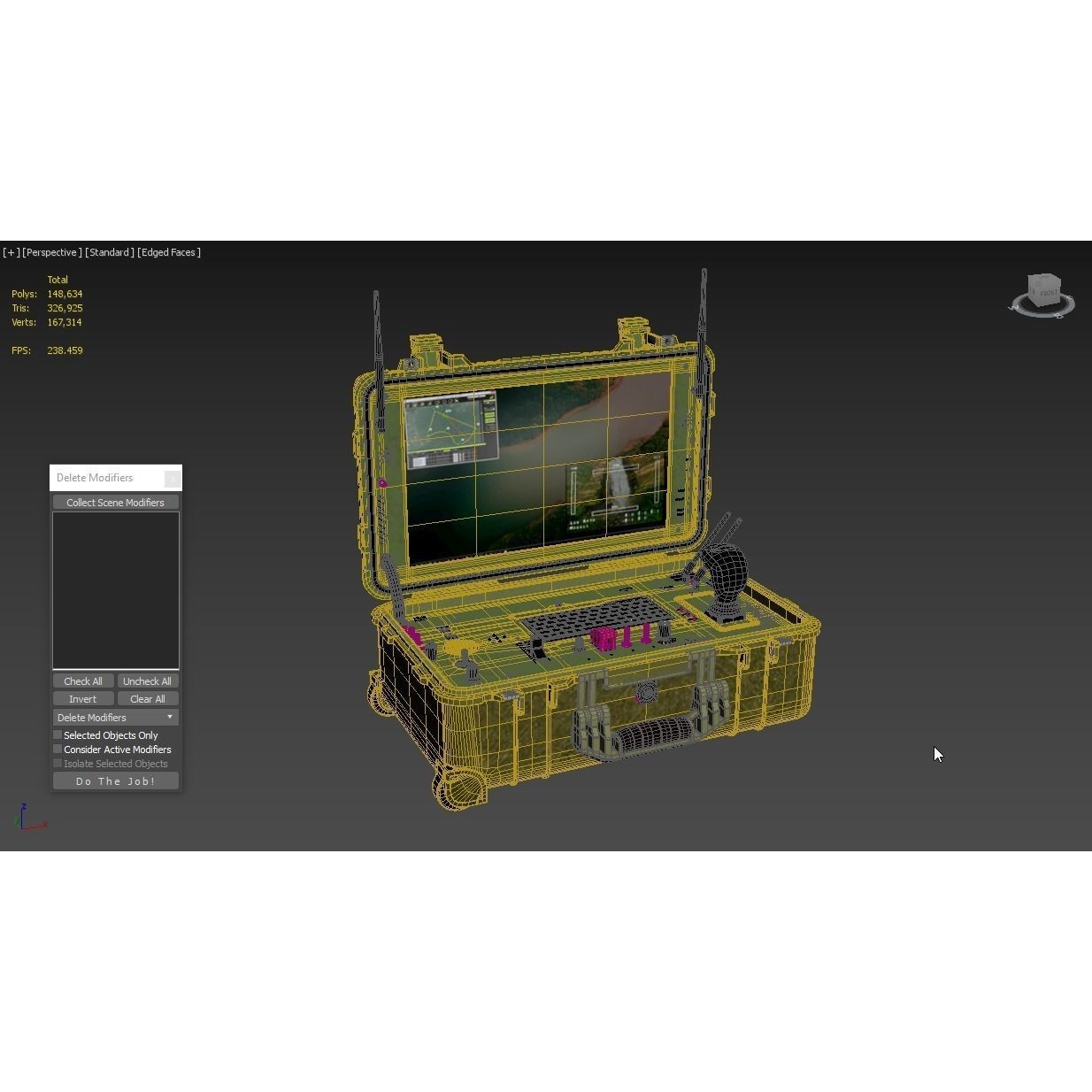 UAV Ground Control Station - Game-Ready 3D Model - View 5