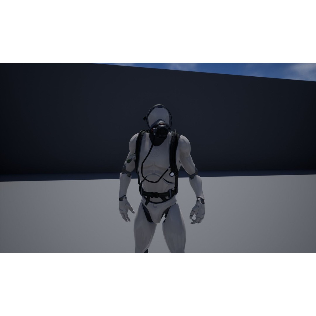 MSA M1 Breathing System 3D Model – Low Poly Game-Ready, Rigged FBX - View 12