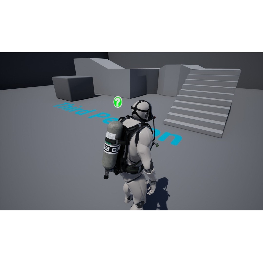 MSA M1 Breathing System 3D Model – Low Poly Game-Ready, Rigged FBX - View 14