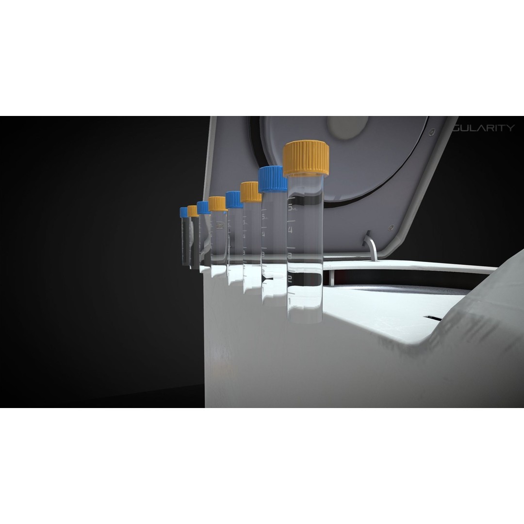 Benchtop Centrifuge 3D Model – Low Poly PBR Laboratory Equipment, FBX - View 3
