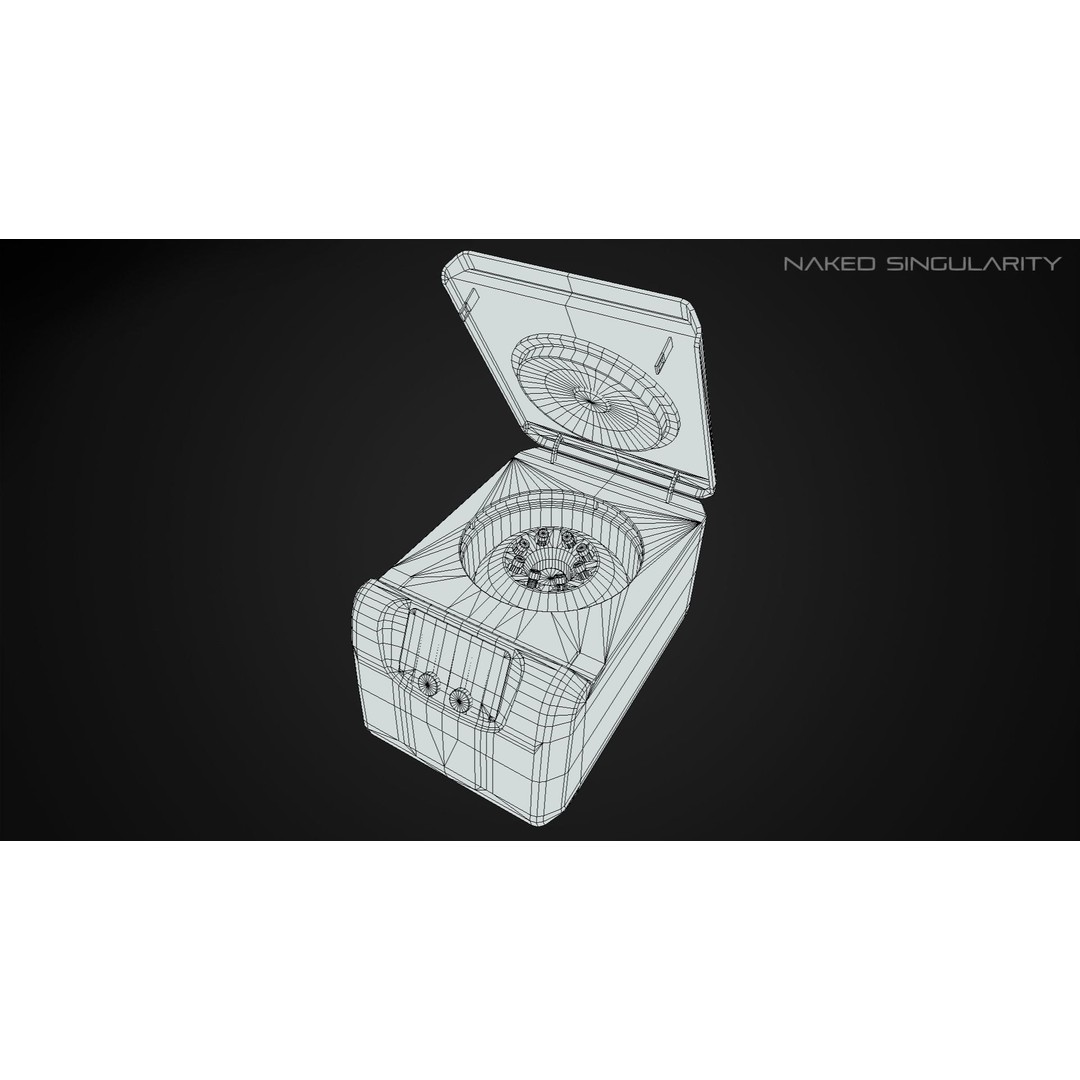 Benchtop Centrifuge 3D Model – Low Poly PBR Laboratory Equipment, FBX - View 4