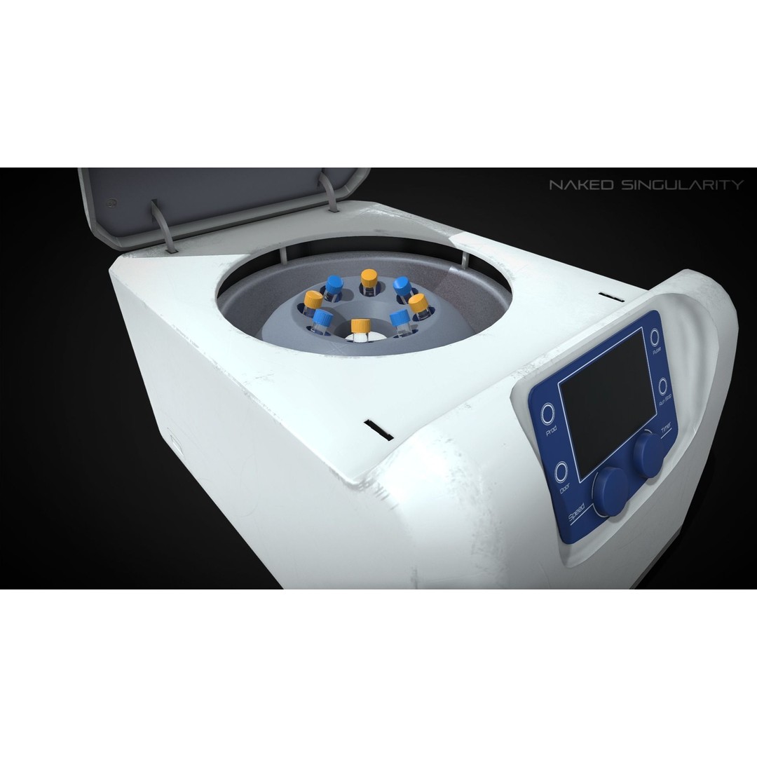 Benchtop Centrifuge 3D Model – Low Poly PBR Laboratory Equipment, FBX - View 5