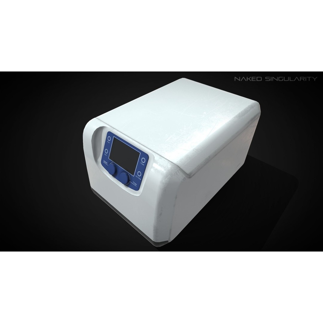 Benchtop Centrifuge 3D Model – Low Poly PBR Laboratory Equipment, FBX - View 7